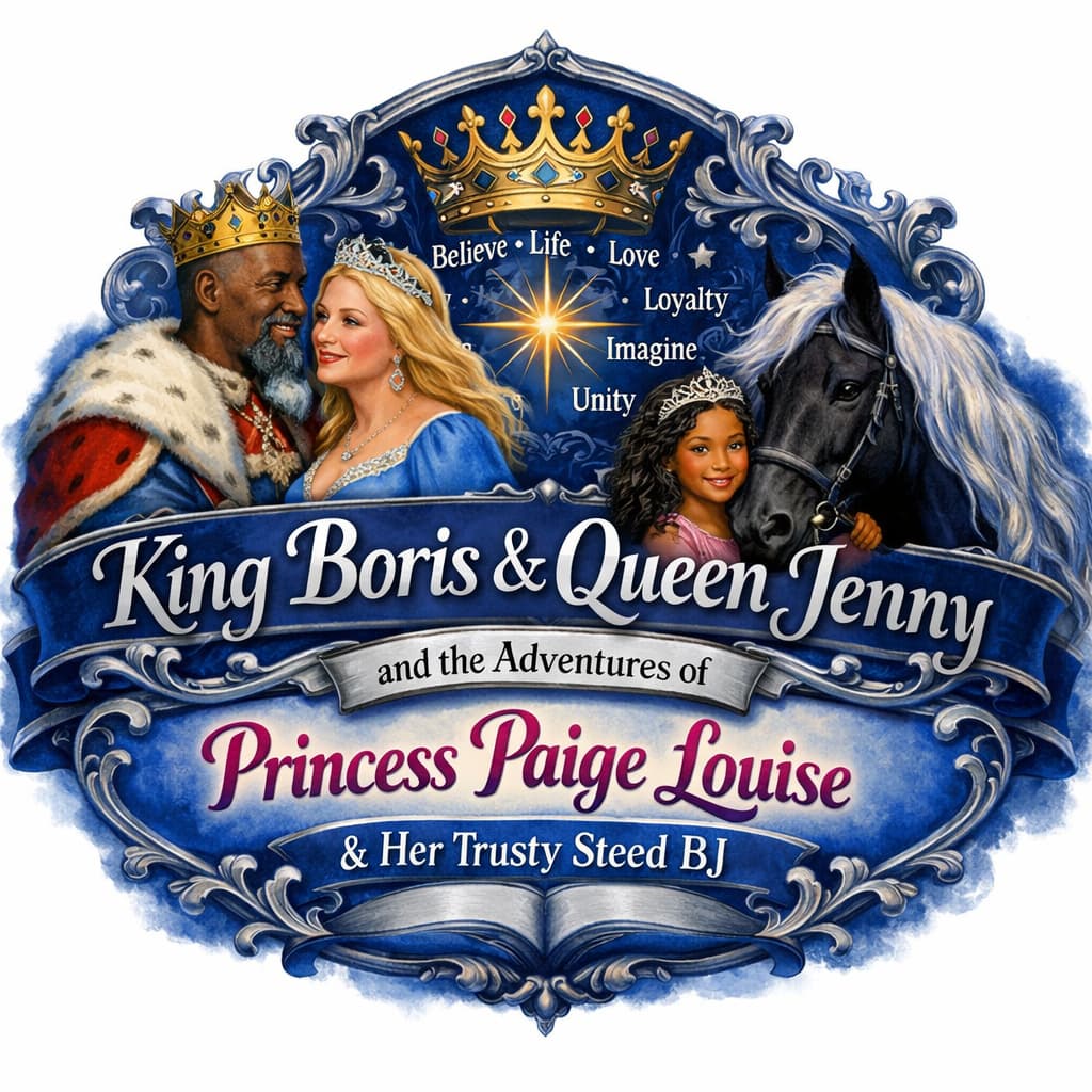 King Boris queen jenny and princess Paige. King Boris queen jenny and princess Paige.